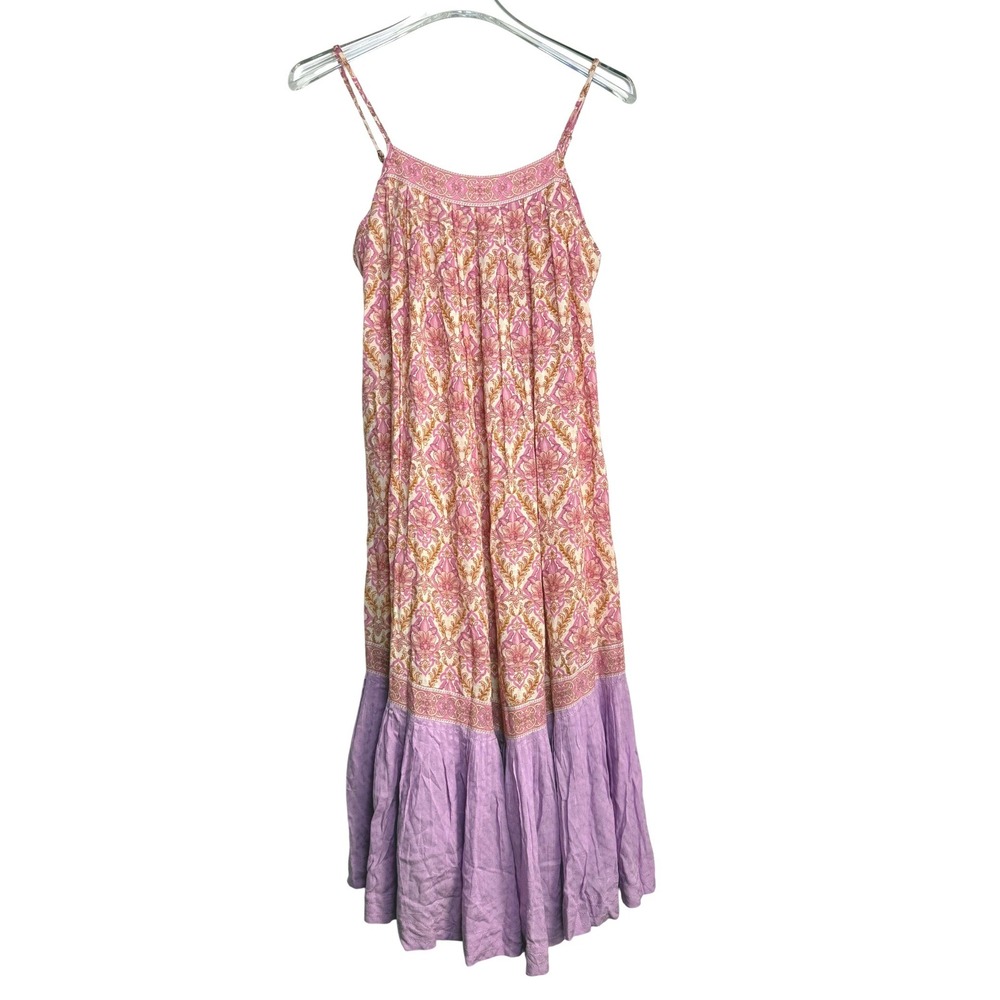 Spell & The Gypsy Collective Strappy Dress Womens XS Pink Jewel Quartz Boho